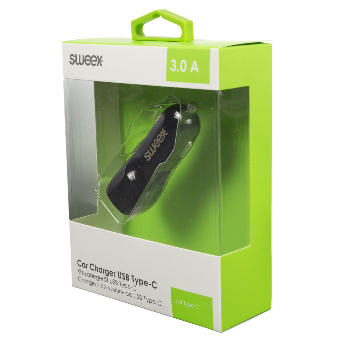 Incarcator auto USB Type C 3A negru Sweex