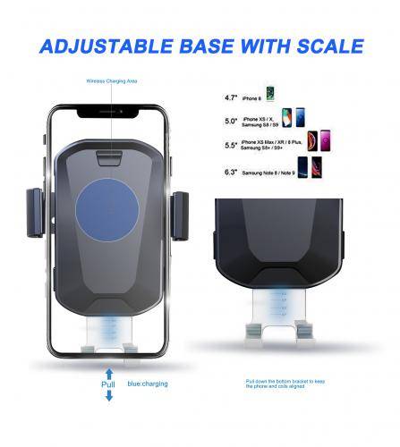 Incarcator auto wireless Slick Well 10W automat