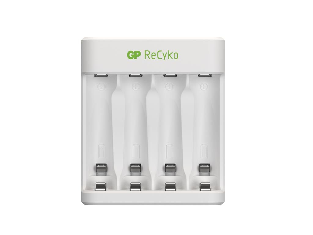 Incarcator E411 AA/AAA R3/R6 NiMH + 4 acumulatori 2000mAh GP ReCyKo GPE411210AAHC-2B4