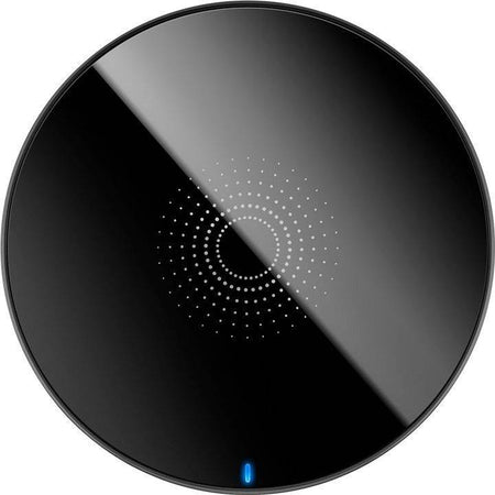 Incarcator fara fir wireless 5W negru pentru telefoane inteligente si dispozitive standard QI Goobay