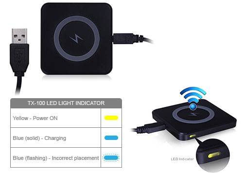 Incarcator pad charging portabil wireless TX-100 Luxa2