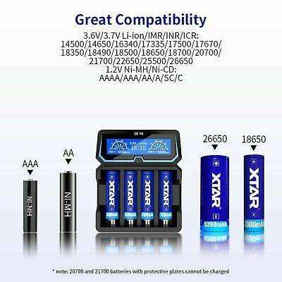 Incarcator universal acumulatori x4 LCD 230V XTAR X40BBJ13683