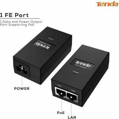 Injector Power Over Ethernet (POE) Tenda PoE15F 100Mbps