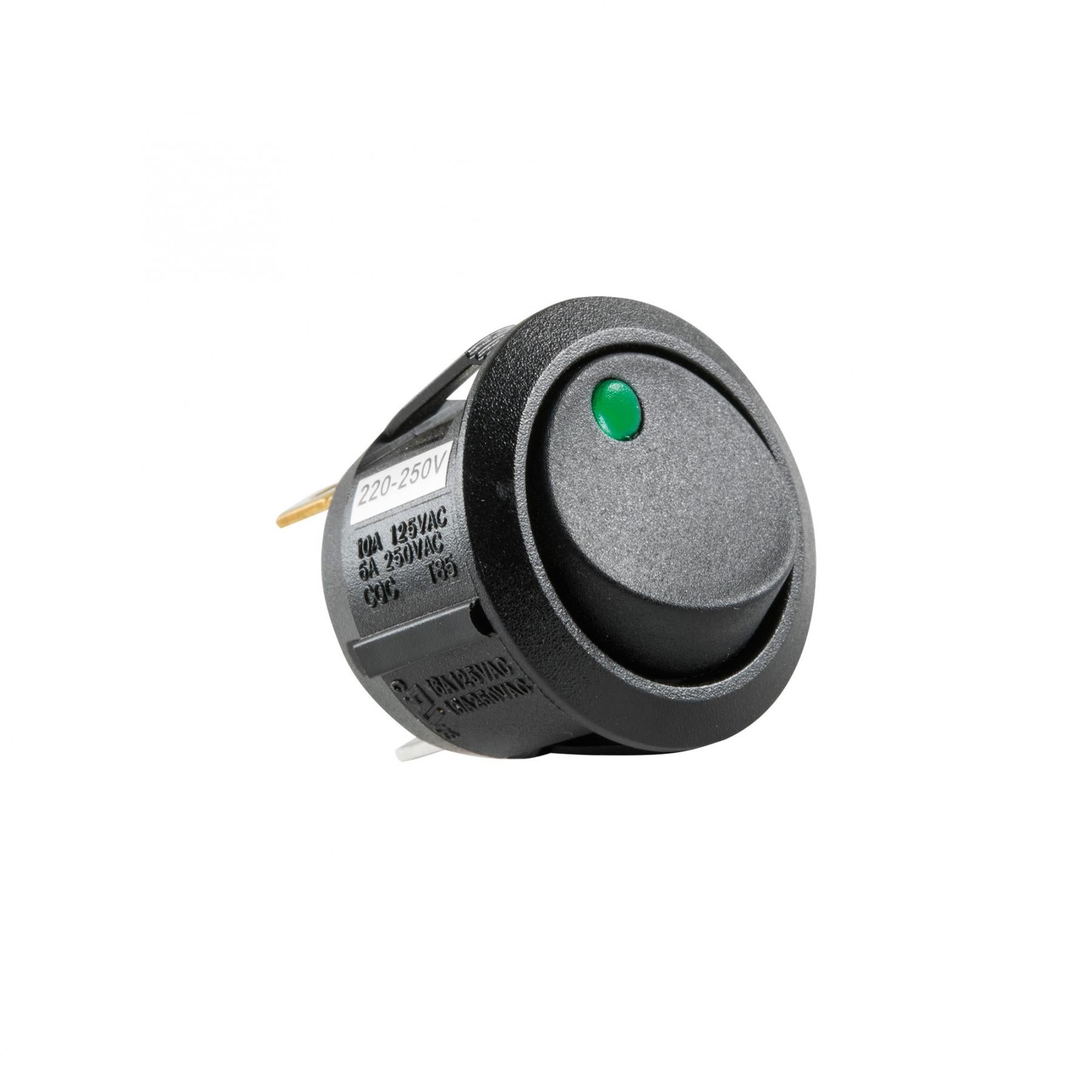 Intrerupator basculant bec verde ON-OFF 250V/6A incastrare 21mm HOME