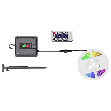 Kit banda LED RGB incarcare solara IP67 V-tac SKU-23046