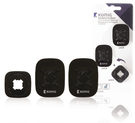 Kit suport negru montare telefon universal Konig