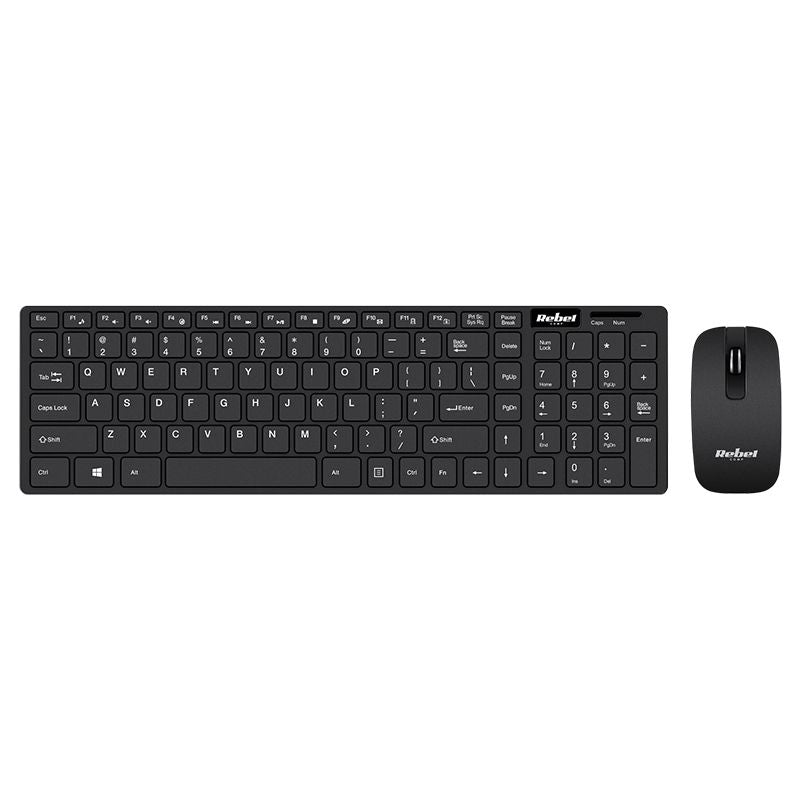 Kit tastatura si mouse wireless WS300 REBEL KOM1002