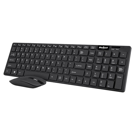 Kit tastatura si mouse wireless WS300 REBEL KOM1002