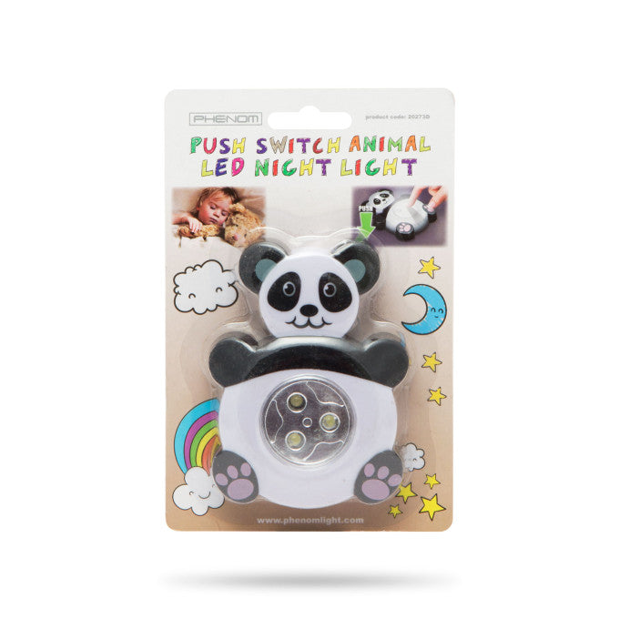 Lampa cu LED de veghe decorativa Panda cu buton 20273D Phenon