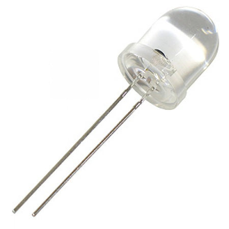 LED 10mm alb rece 10-15V 3000-4200mcd 30 Parte frontala convex OPTOSUPPLY OSW5DKA131A-12V