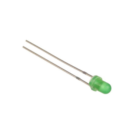 LED 3mm verde 2.1V-3.0V 20mA 567-570 MCD 400-500