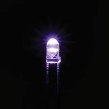 LED 3mm violet (lavender) 30° Parte frontala convex 5÷5 4lm OPTOSUPPLY OSCD4L3131A