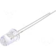 LED 5mm alb cald 2180-3000mcd 30 grade 10-15mA 12V OPTOSUPPLY OSM5DK5A31A-12V