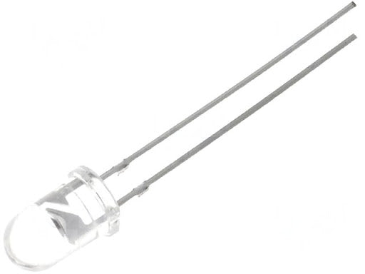 LED 5mm ultraviolet 3-3.8V λd 360-370nm 15° 20mA 2÷4mW Montare THT OPTOSUPPLY OSV1YL5111A