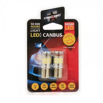 LED de frana Canbus BA15S 12V 3.5W 400lm 6000K set 2buc CAN122 Carguard