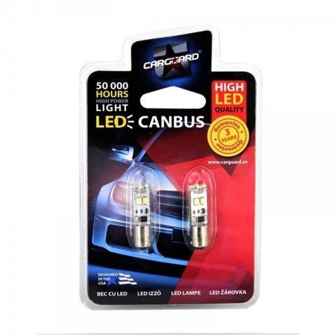 LED SMD de Pozitie BA9S 12V 3W 56lm set 2buc CAN101 Carguard