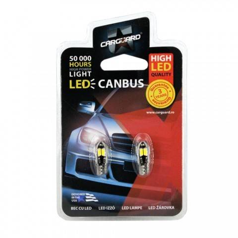 LED SMD de Pozitie CANBUS T10 5WW 12V 3W 240lm set 2buc Can113 Carguard