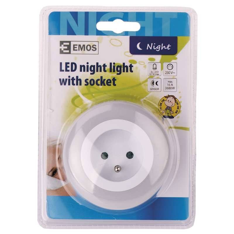 Lumina de veghe 3x LED 230VAC +soclu Emos