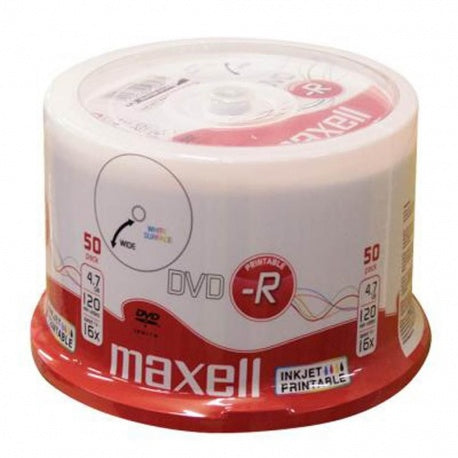 Maxell DVD-R 4.7Gb 120 minute 16X fullprintabil fara carcasa CK50buc 275701 (256) A0115285