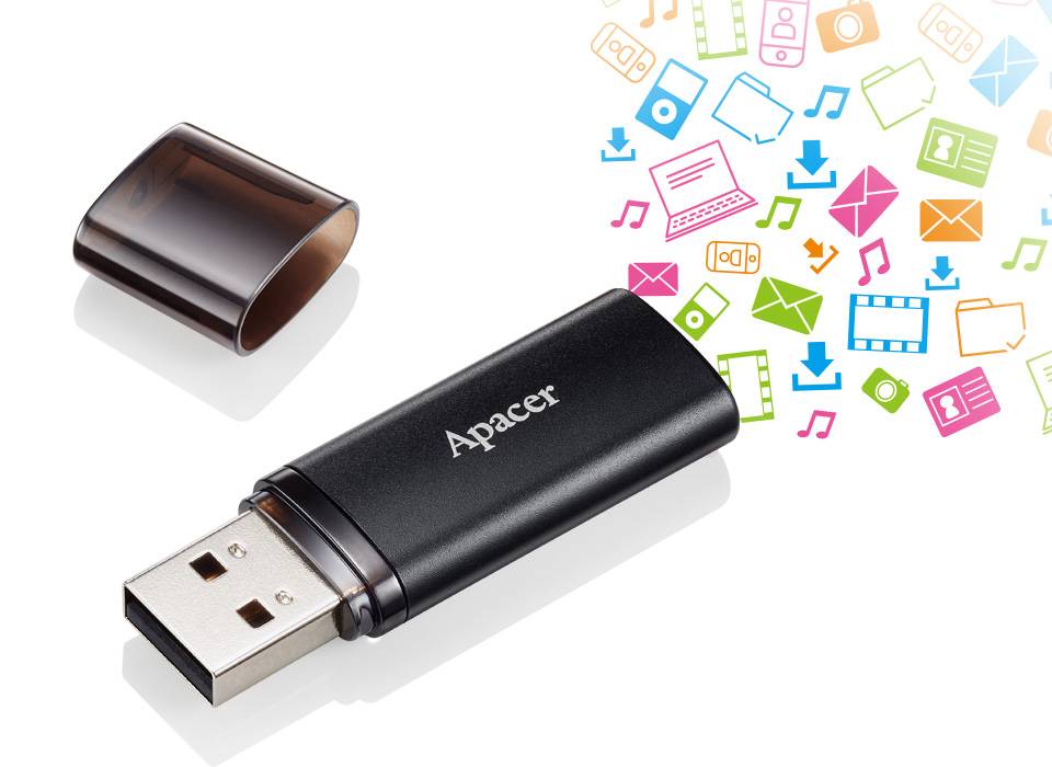 Memorie flash USB 2.0 64GB Apacer AH23B negru