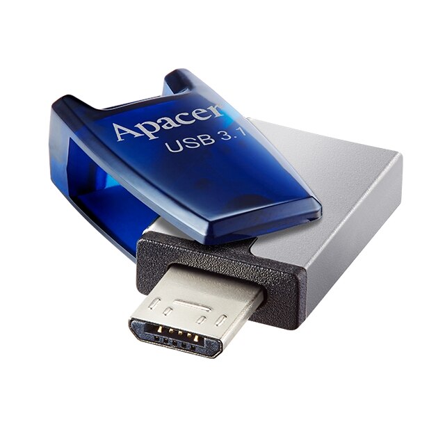 Memorie flash USB 3.1 64GB OTG albastru Apacer AH179BE AP64GAH179U-1