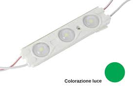 Modul 3 LED-uri 12V 1.5W 150lm SMD2835 verde P67 V-TAC