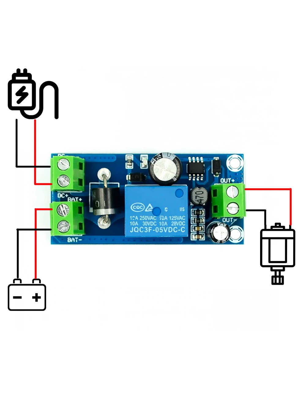 Modul BACK UP 5-48V max 280W YX860