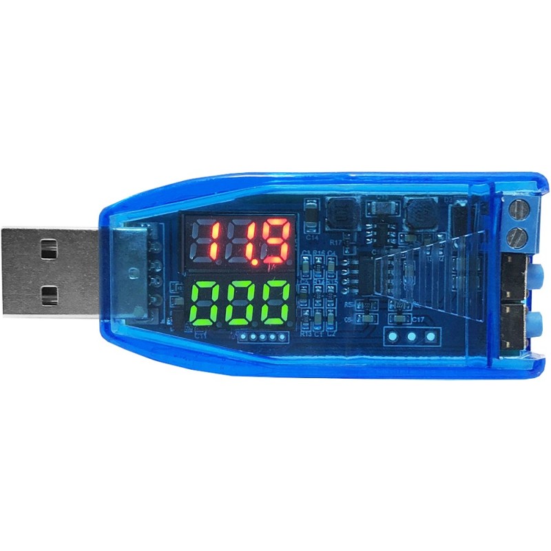 Modul USB DC-DC sursa reglabila STEP UP/DOWN 3W intrare 3.5V-12V iesire 1V-24VDC