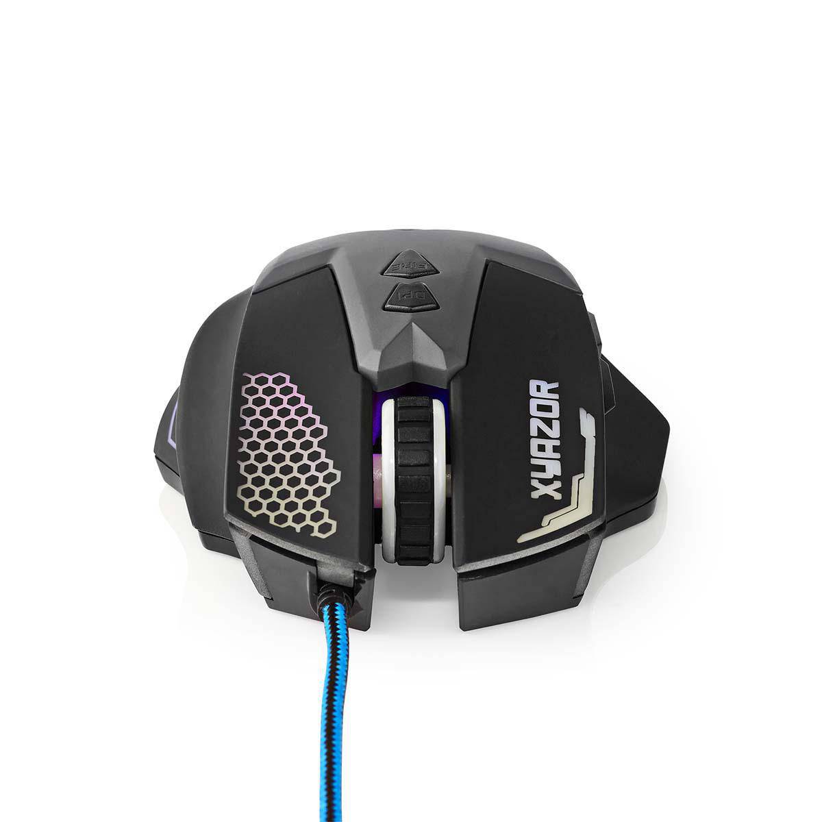 Mouse Gaming cu fir iluminat 2400DPI 7 butoane Nedis