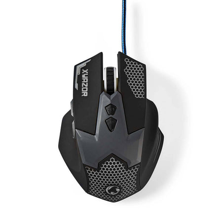 Mouse Gaming cu fir iluminat 2400DPI 7 butoane Nedis