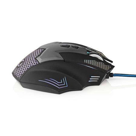 Mouse Gaming cu fir iluminat 2400DPI 7 butoane Nedis