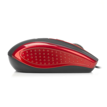 Mouse optic 800/1600dpi USB rosu/negru NGS