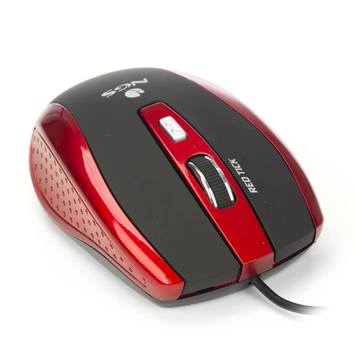 Mouse optic 800/1600dpi USB rosu/negru NGS