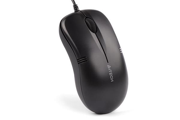 Mouse optic cu fir A4Tech V-TRACK PADLESS 1000DPI USB negru OP-560NU-1 (Black)