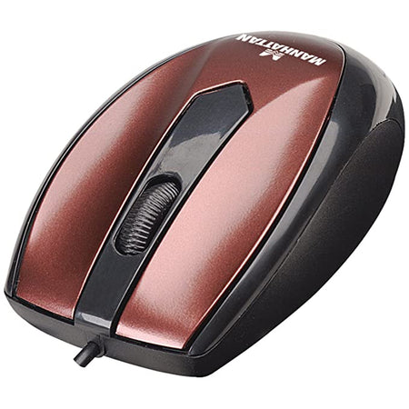 Mouse optic USB 1000dpi maro 177979 Manhattan