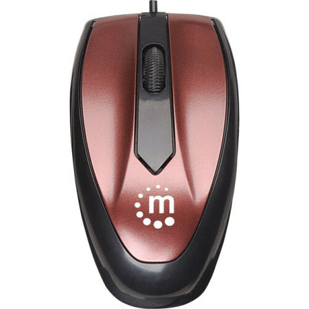 Mouse optic USB 1000dpi maro 177979 Manhattan