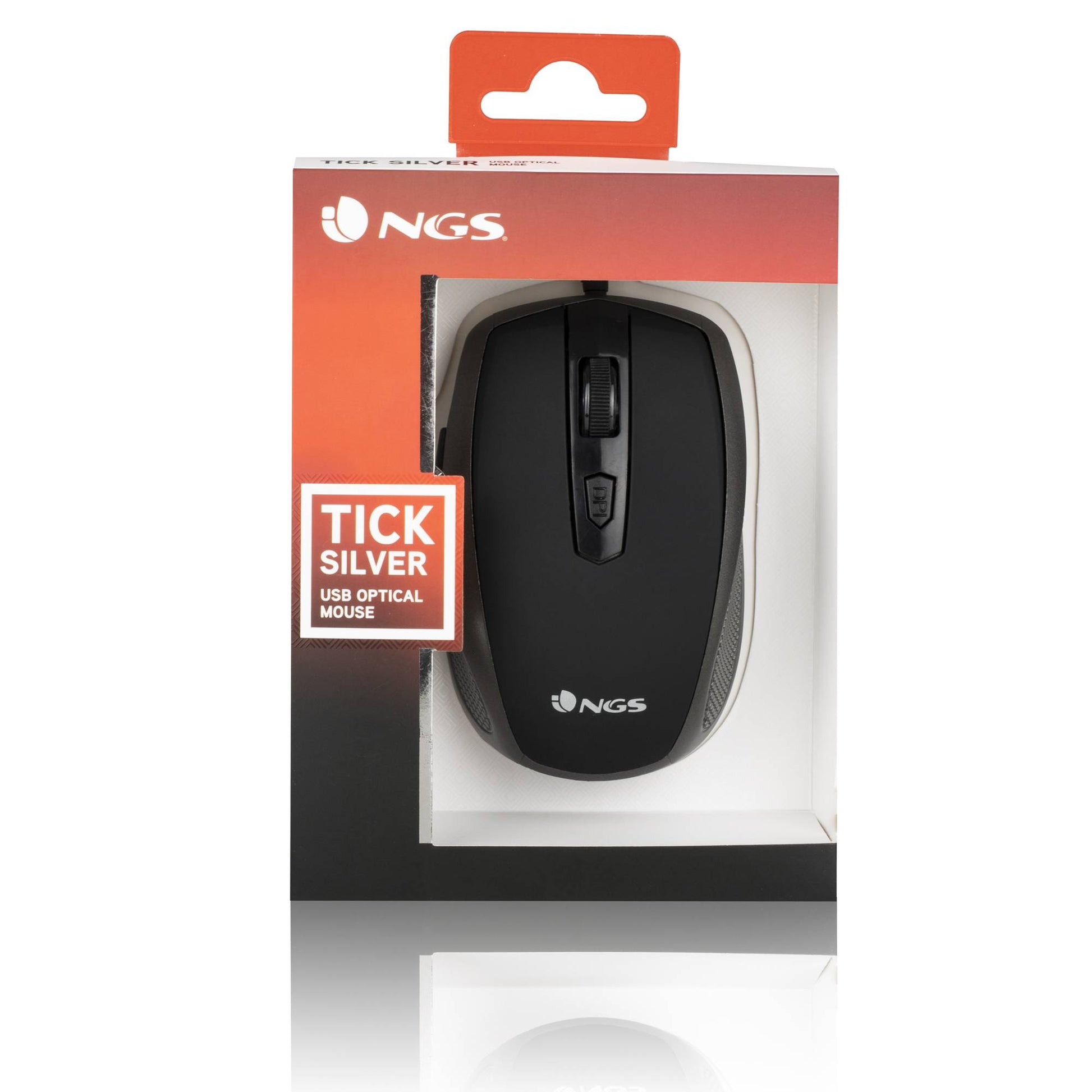 Mouse optic USB 800/1600dpi argintiu NGS