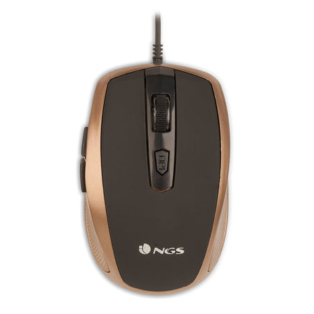 Mouse optic USB 800/1600dpi auriu NGS