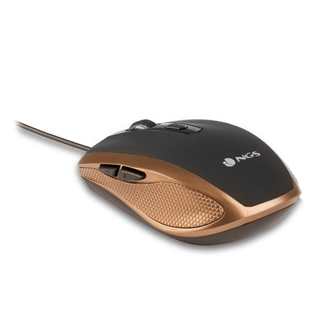 Mouse optic USB 800/1600dpi auriu NGS