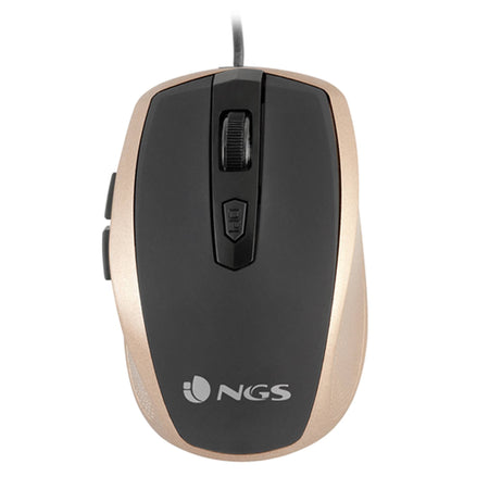 Mouse optic USB 800/1600dpi auriu NGS