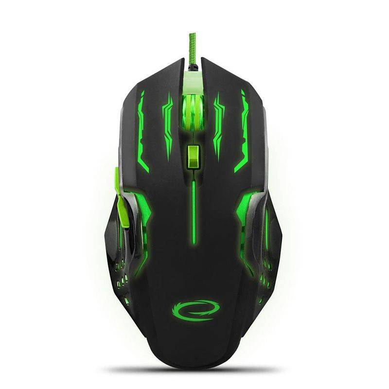 Mouse optic USB gaming 800-2400DPI 6 butoane verde ESPERANZA