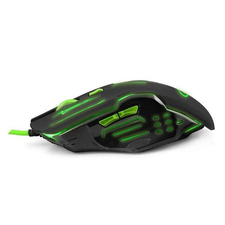 Mouse optic USB gaming 800-2400DPI 6 butoane verde ESPERANZA