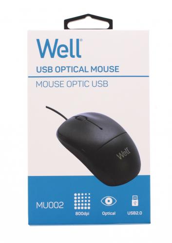 Mouse optic Well MU002 USB negru