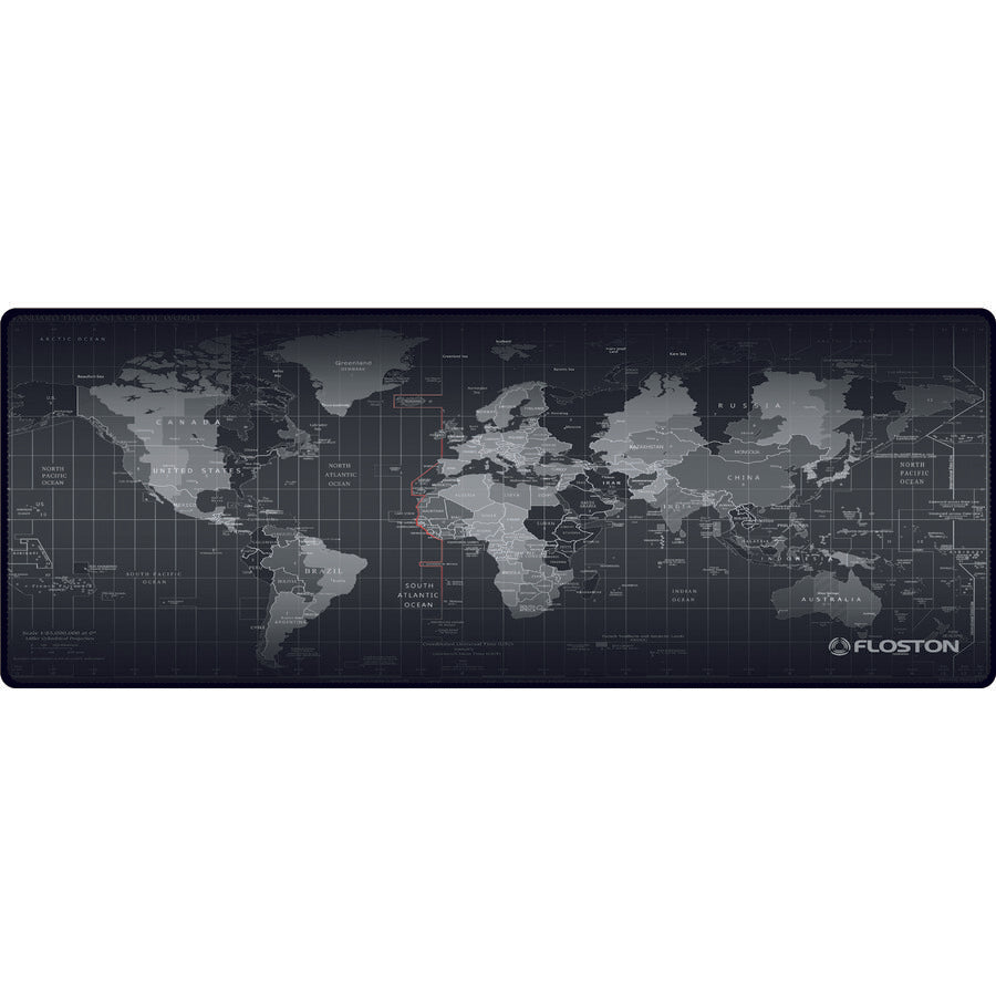 Mouse Pad cauciuc neted 900 x 400 x 4mm negru WORLD de la Floston