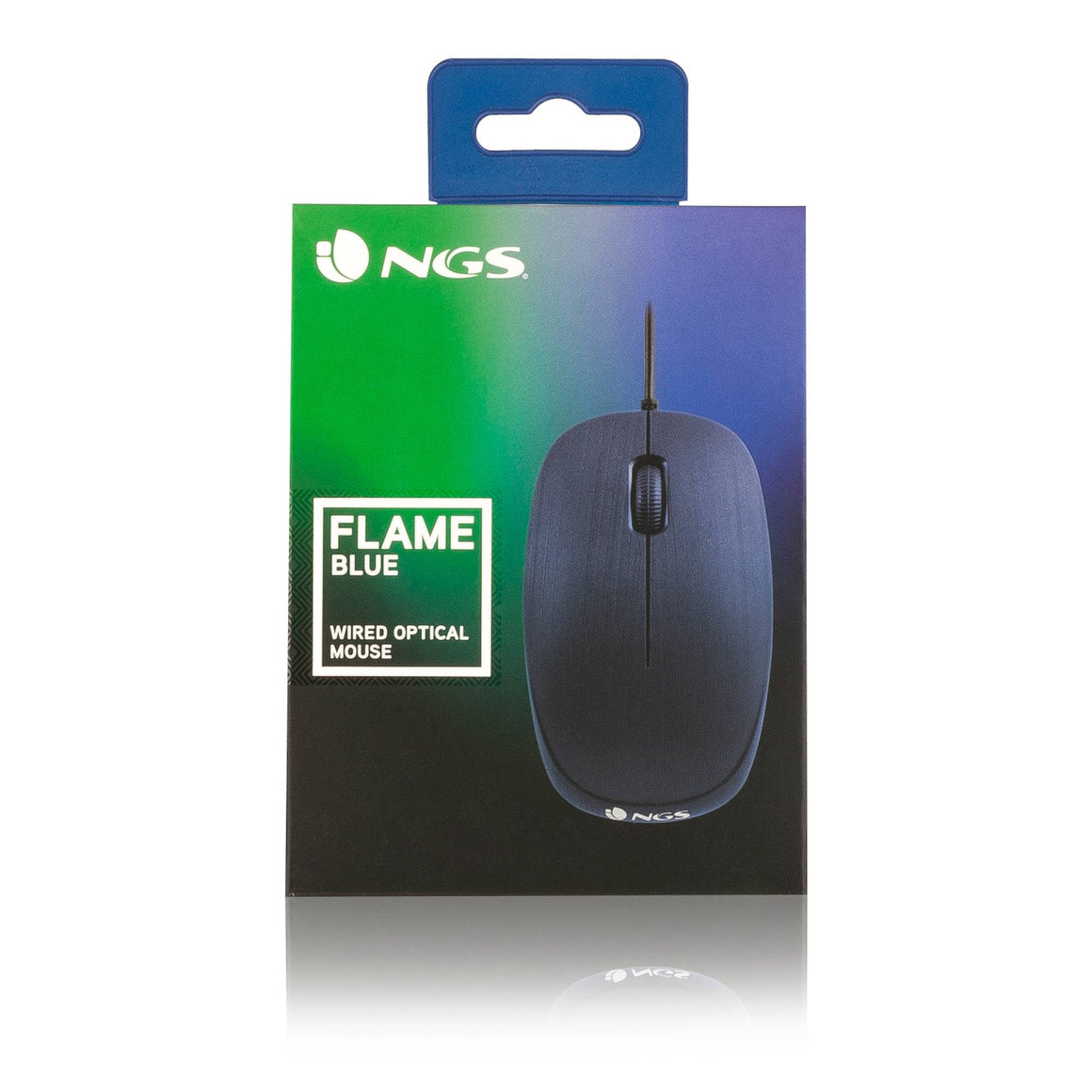 Mouse USB 1000dpi albastru FLAME BLUE Ngs