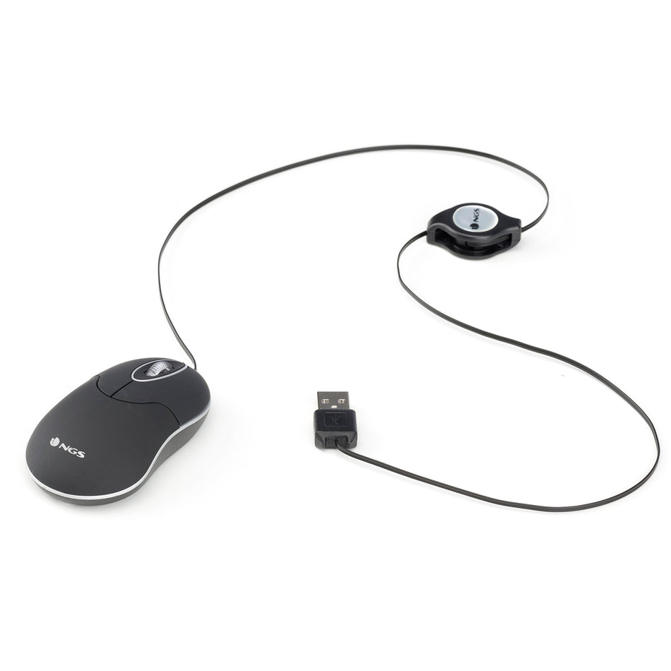 Mouse USB 1000dpi negru NGS SINBK