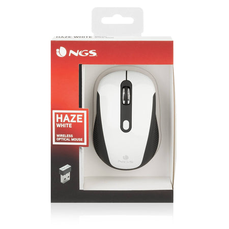 Mouse wireless optic USB 800/1600dpi alb NGS