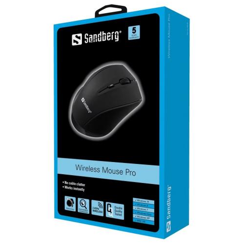 Mouse wireless Sandberg 630-06 Pro 1600dpi USB negru