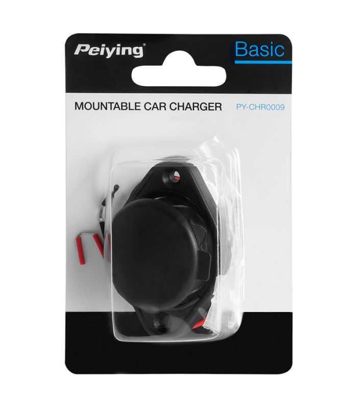 Mufa alimentare auto panou USB QC3.0 18W/ TYPE C QC /PD 18W Peiying PY-CHR0009