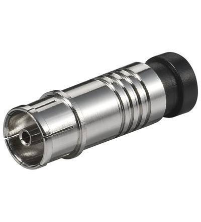 Mufa coaxial mama compresie 7mm Goobay